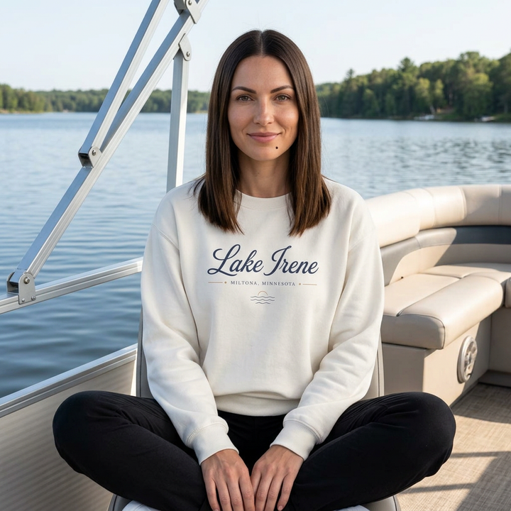 Lake Irene Miltona, Minnesota Crewneck Sweatshirt
