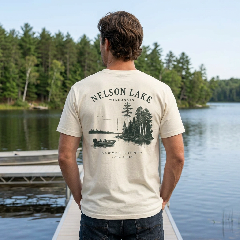 Nelson Lake T-Shirt — Nelson Lake Fishing Tee