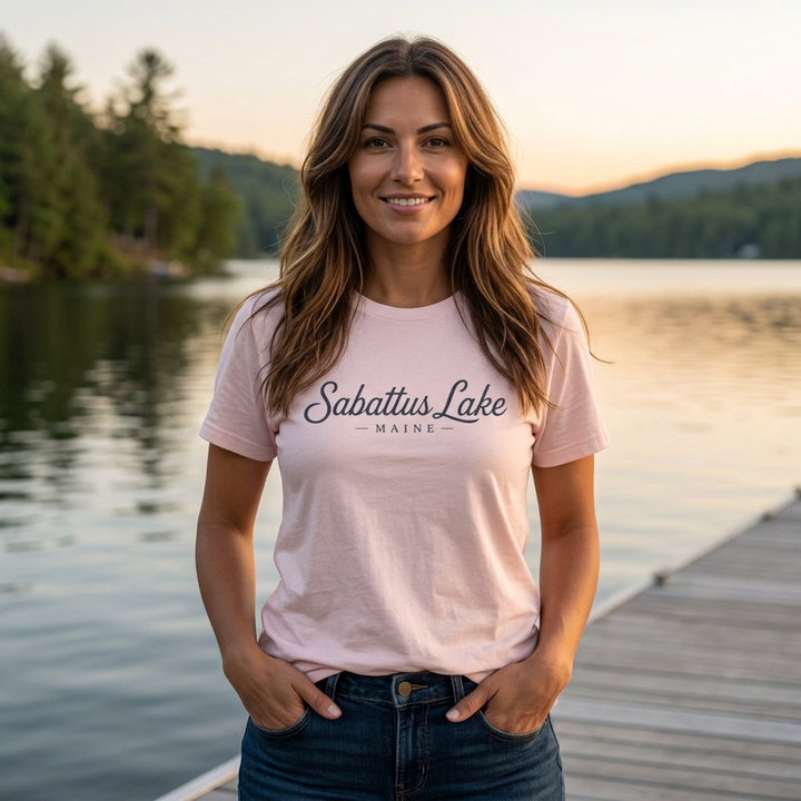 Sabattus Lake Maine Tee — Classic Maine Lake T‑Shirt