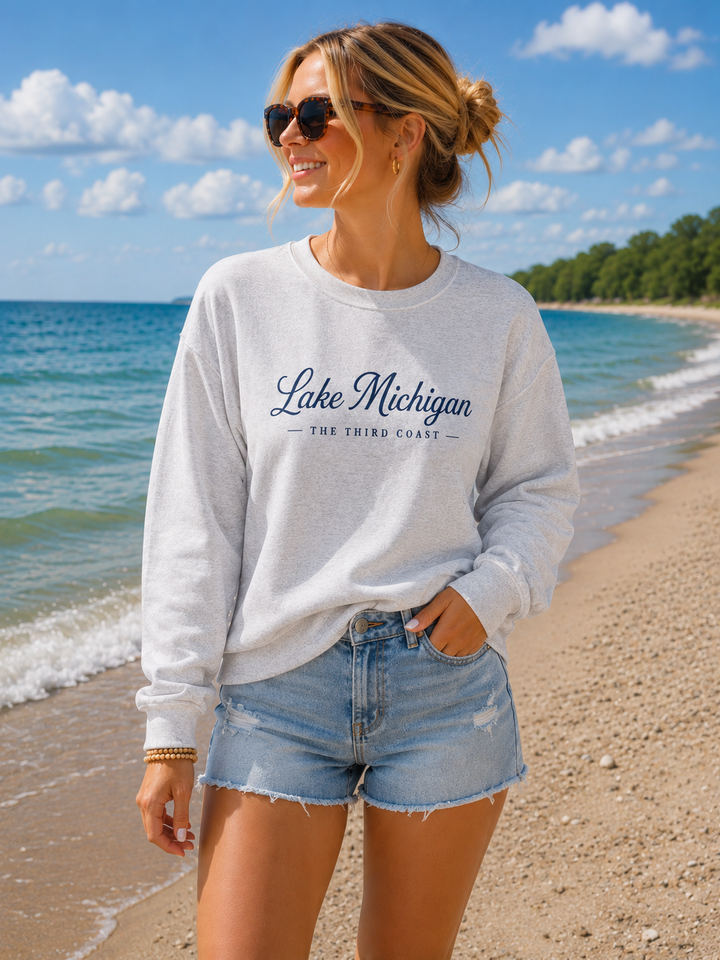 Lake Michigan Crewneck Sweatshirt — &