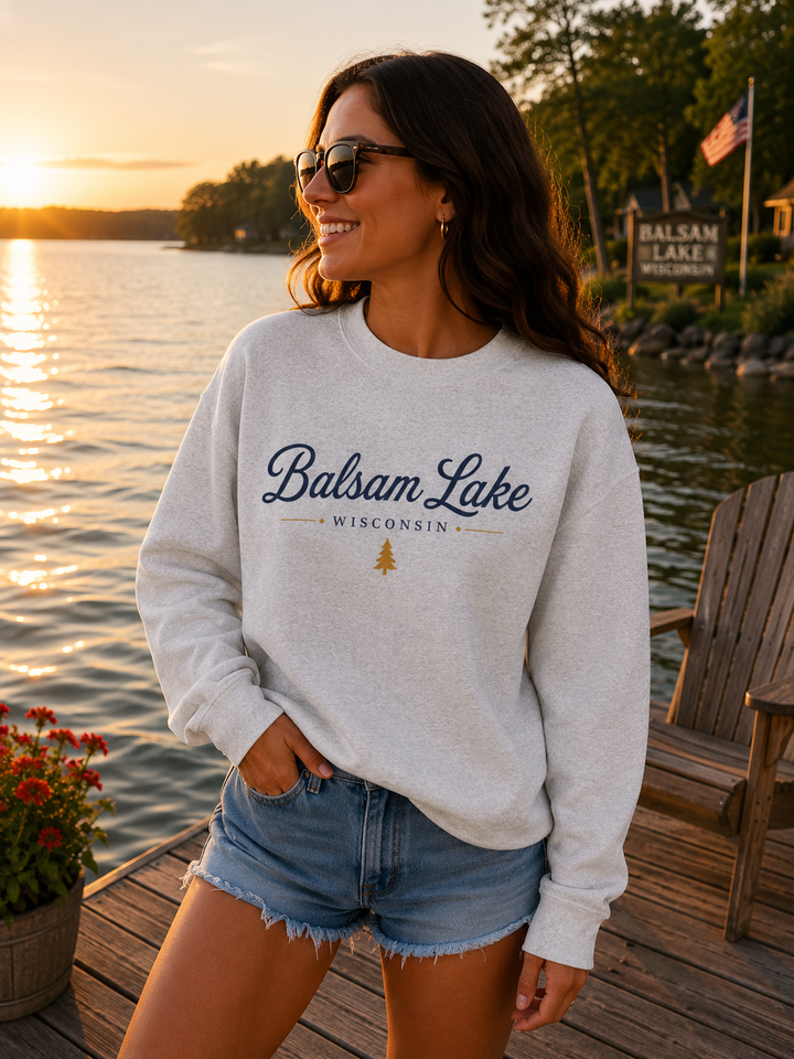 Balsam Lake Wisconsin Crewneck Sweatshirt
