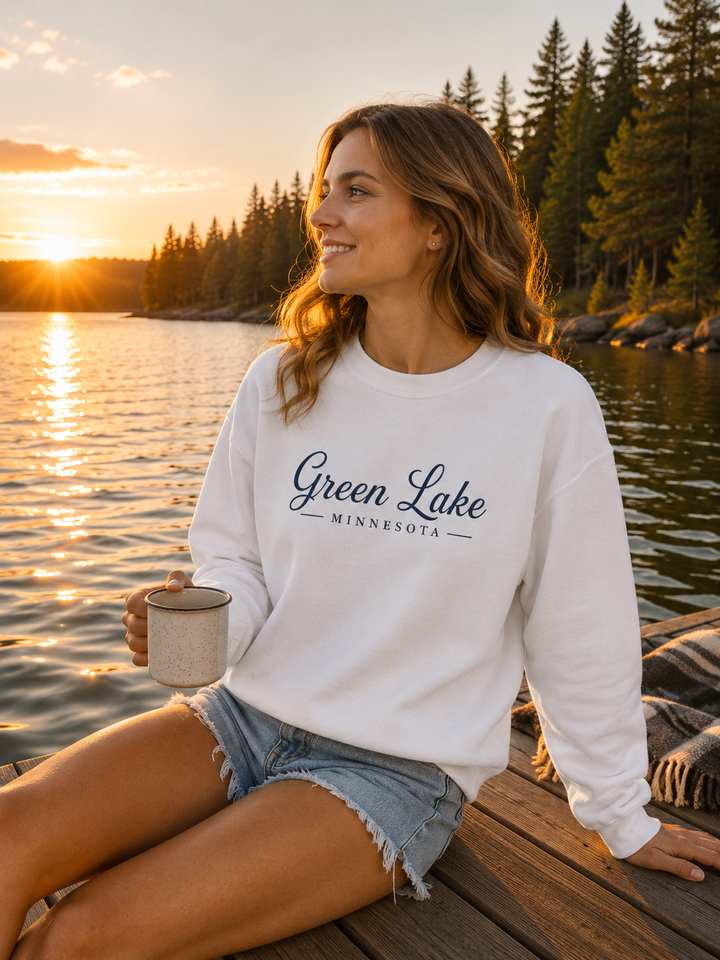 Green Lake Minnesota Crewneck Sweatshirt