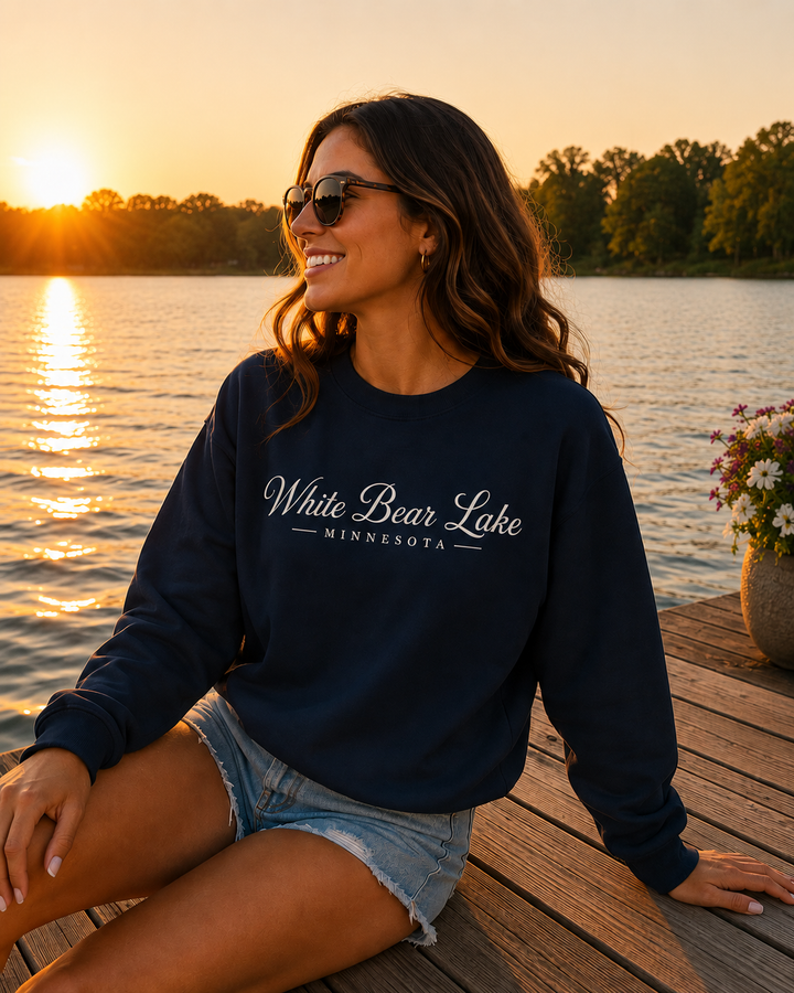White Bear Lake Minnesota Crewneck Sweatshirt