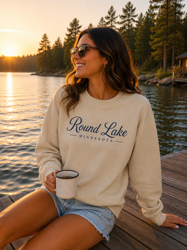 Round Lake Minnesota Crewneck Sweatshirt