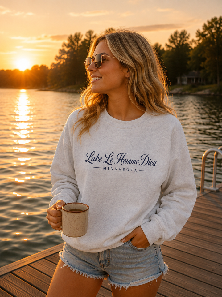 Lake Le Homme Dieu Minnesota Sweatshirt