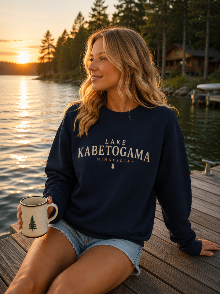Lake Kabetogama Minnesota Crewneck Sweatshirt