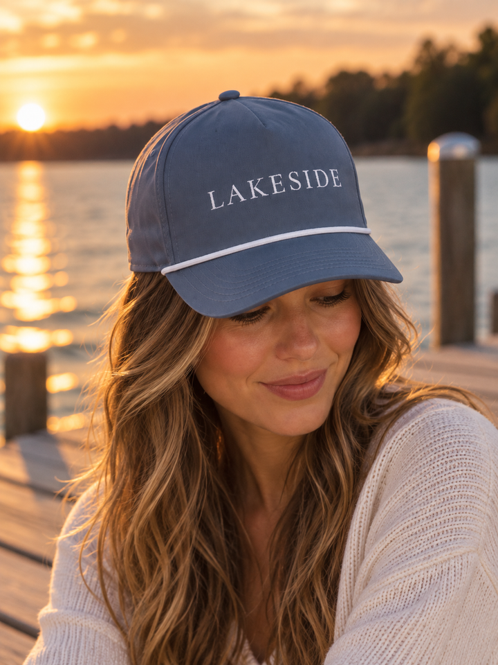 Lakeside Rope Hat | Embroidered Lake Hat
