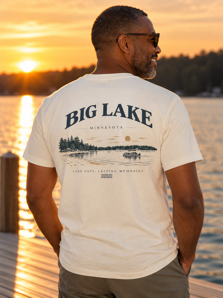 Big Lake, Minnesota T-Shirt - Lakeside Big Lake Tee
