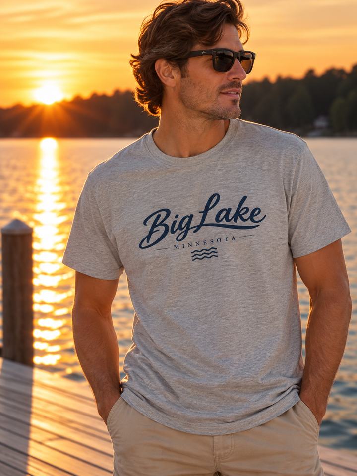 Big Lake Minnesota T-Shirt - Big Lake Script Tee