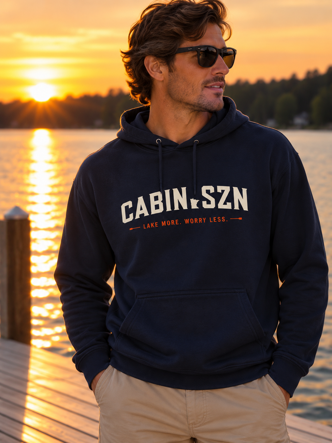 CabinSZN Hoodie – Rustic Cabin Life Pullover