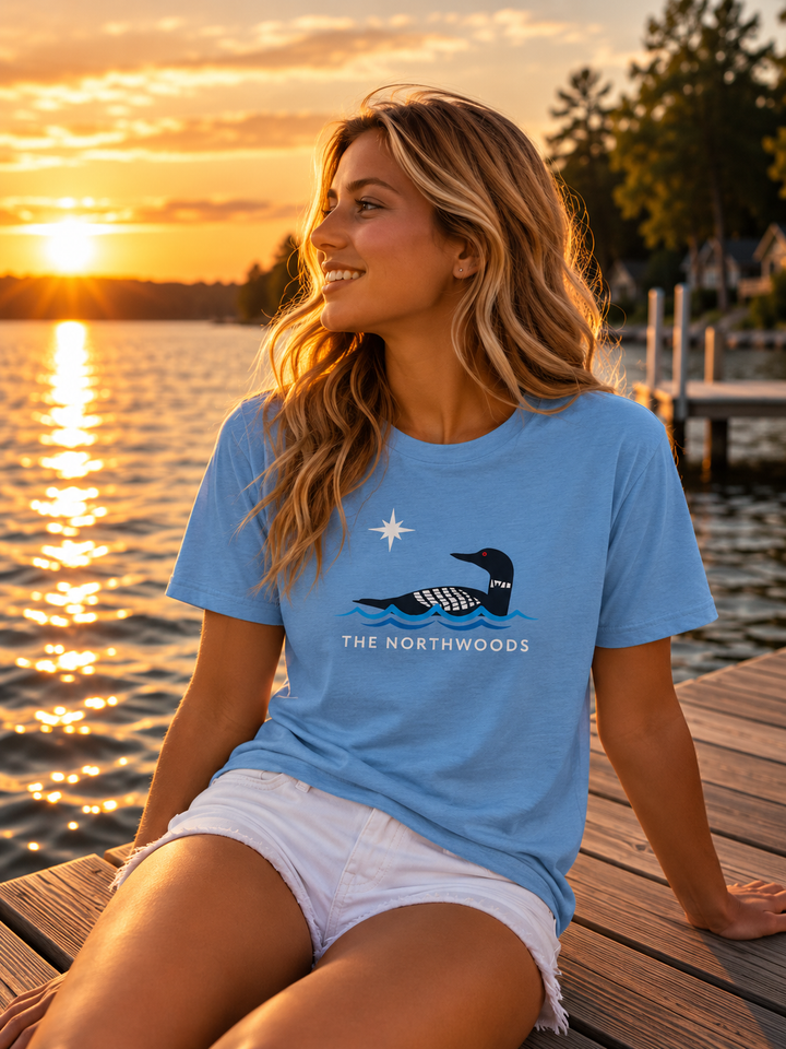 Wisconsin Northwoods Loon Tee