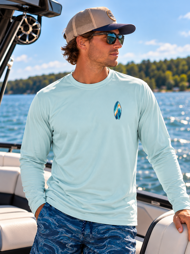 Wake Surf Long Sleeve UPF 50+ Sun Shirt