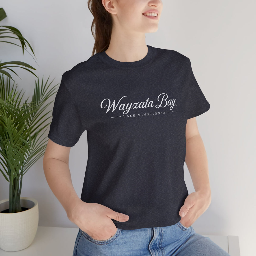 Wayzata Bay Script Tee - Minnesota Lake Script T-Shirt
