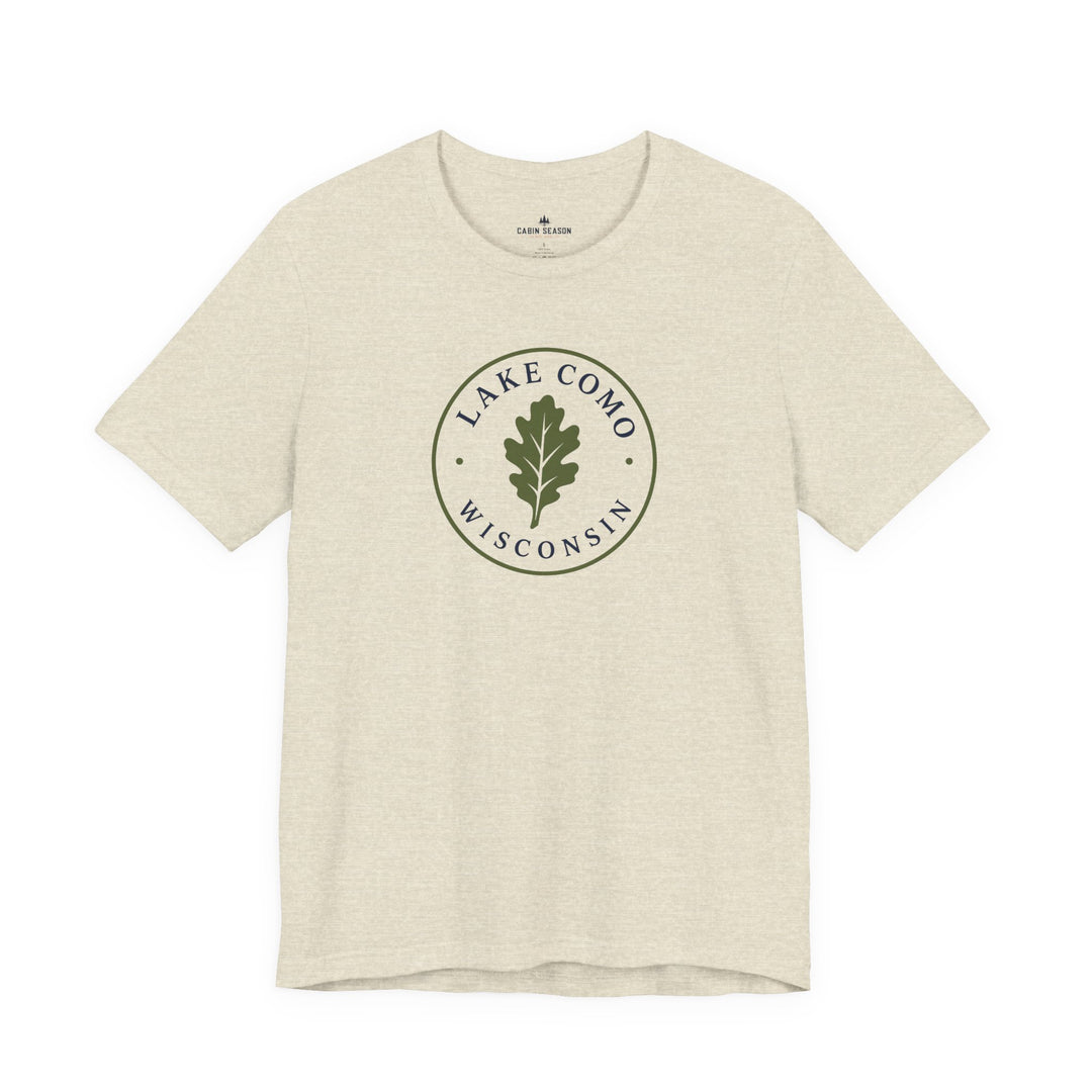 Lake Como Wisconsin Oak Leaf Tee