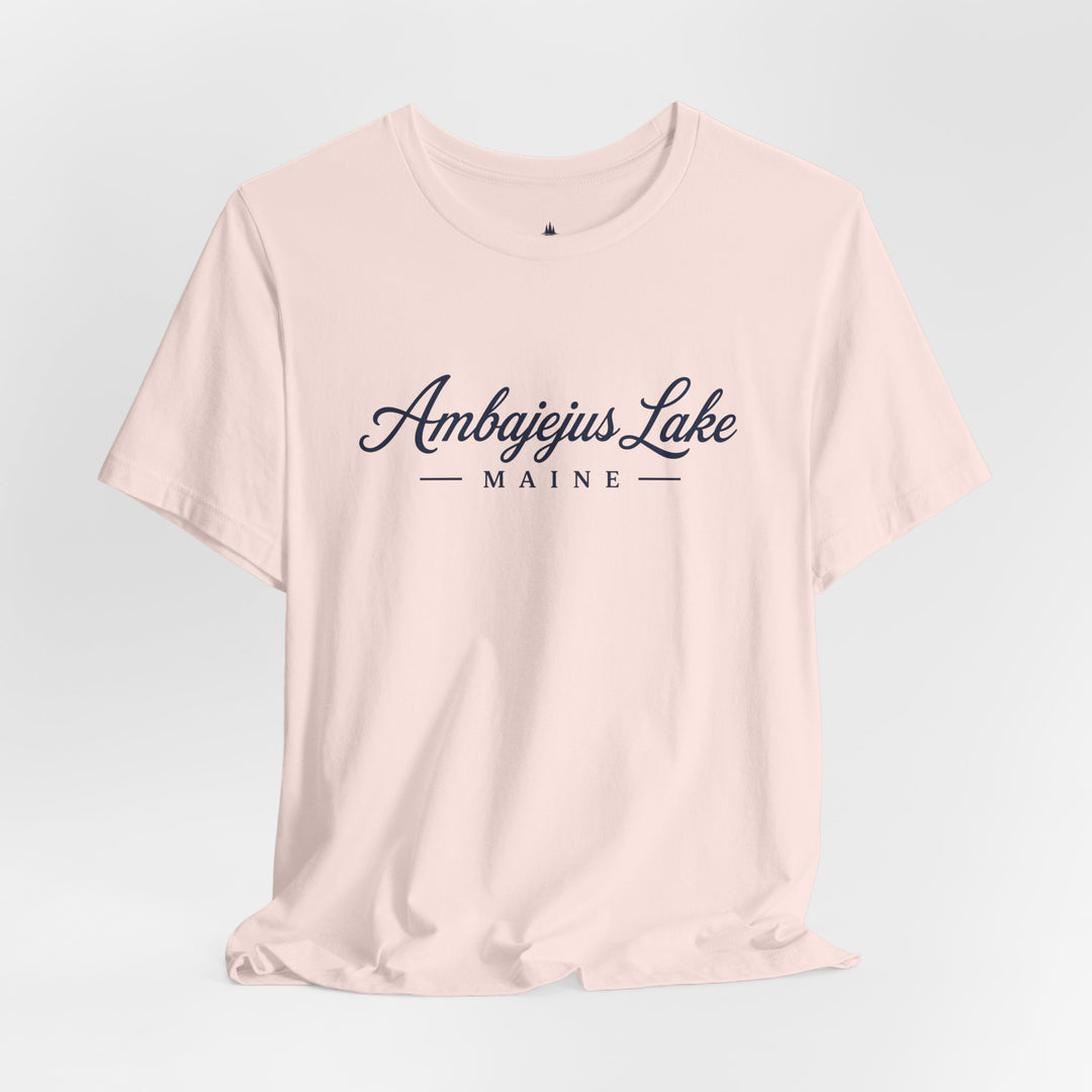 Ambajejus Lake Shirt - Maine Script Tee