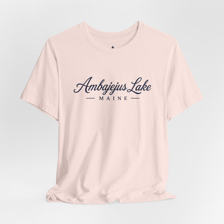 Ambajejus Lake Shirt - Maine Script Tee