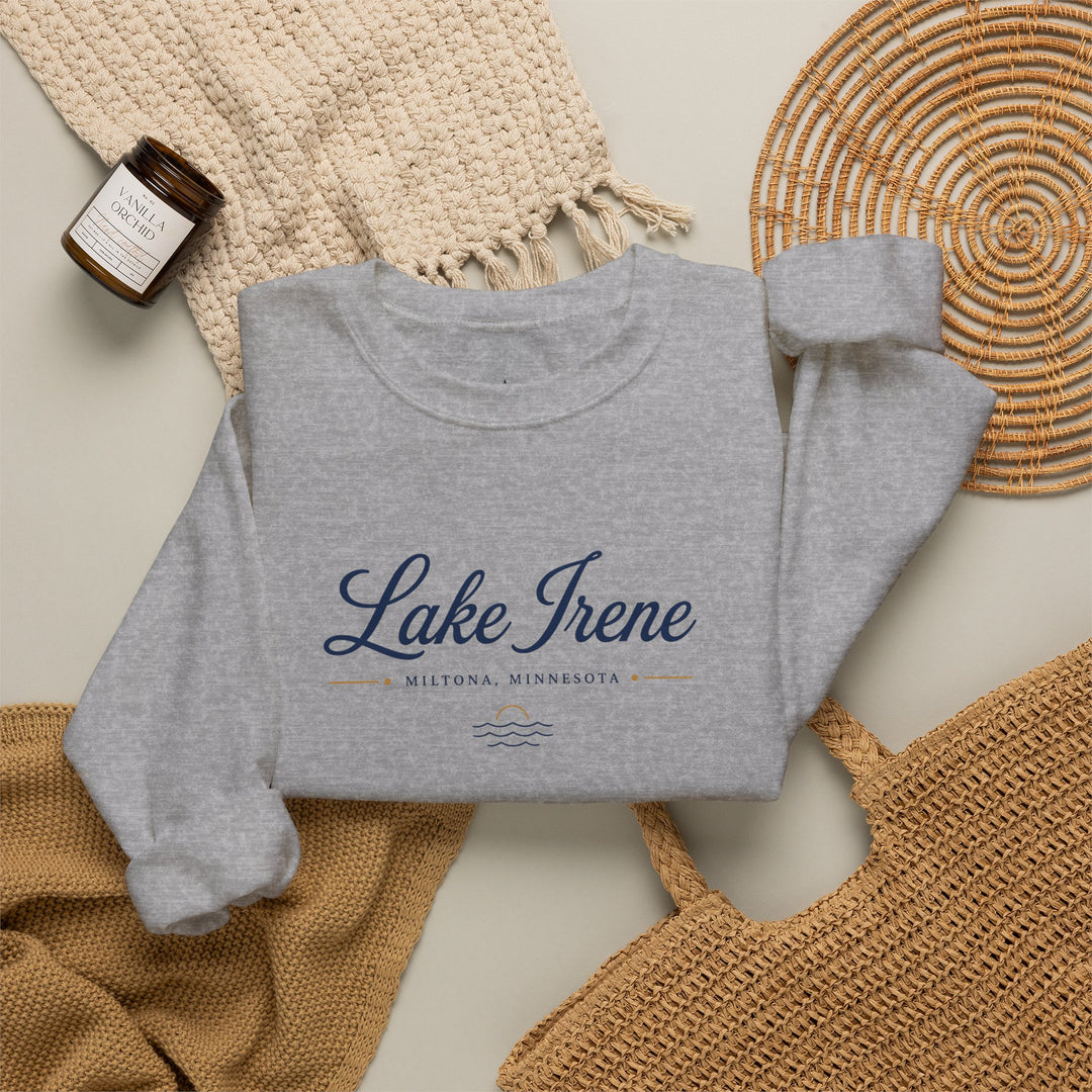 Lake Irene Miltona, Minnesota Crewneck Sweatshirt