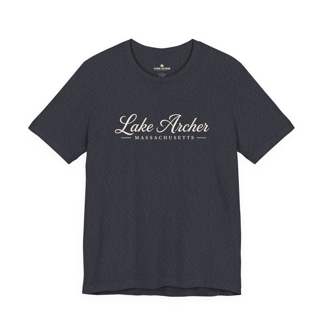Lake Archer Massachusetts Script T-Shirt