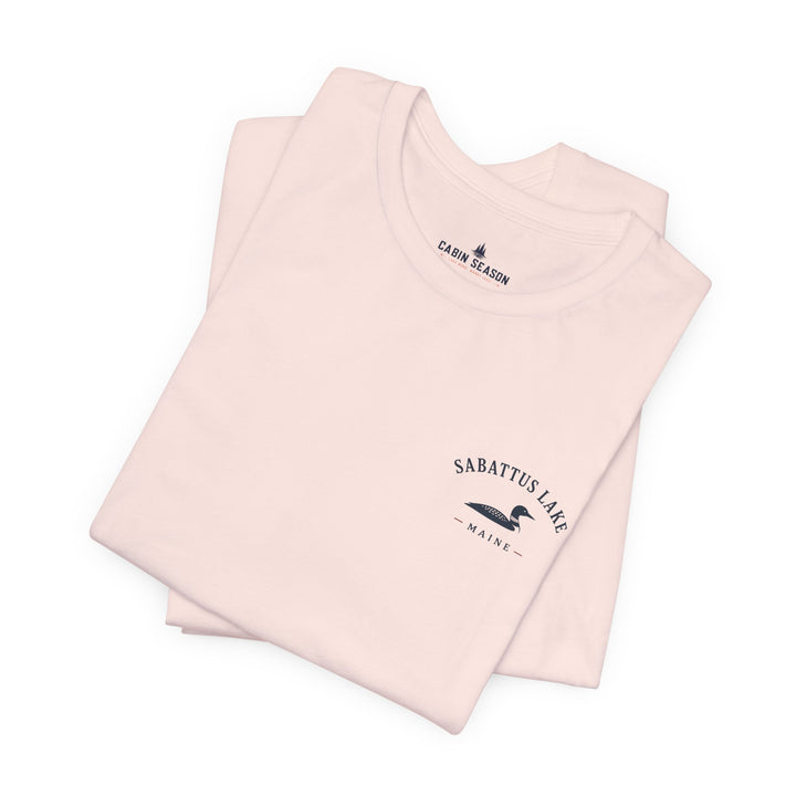Sabattus Lake Sunset Boat Tee