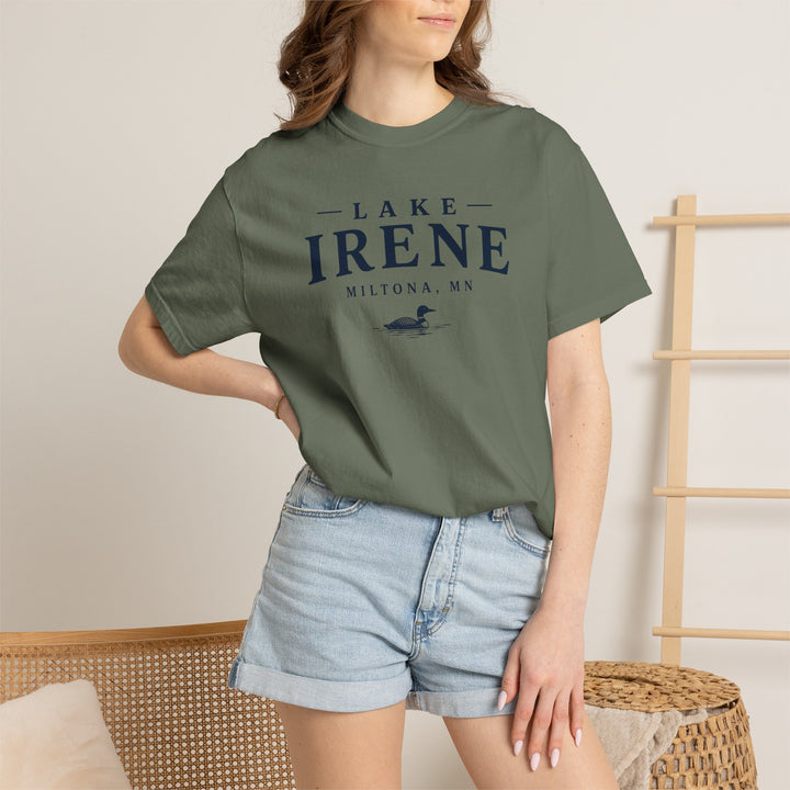 Lake Irene T-Shirt — Miltona MN Lake Tee with Loon Graphic