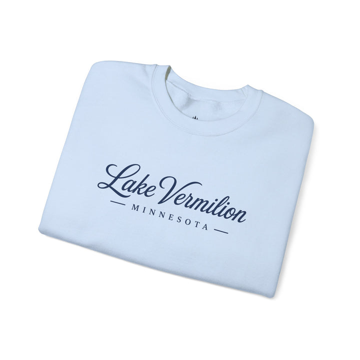 Lake Vermilion Crewneck Sweatshirt - MN Lake Script Pullover