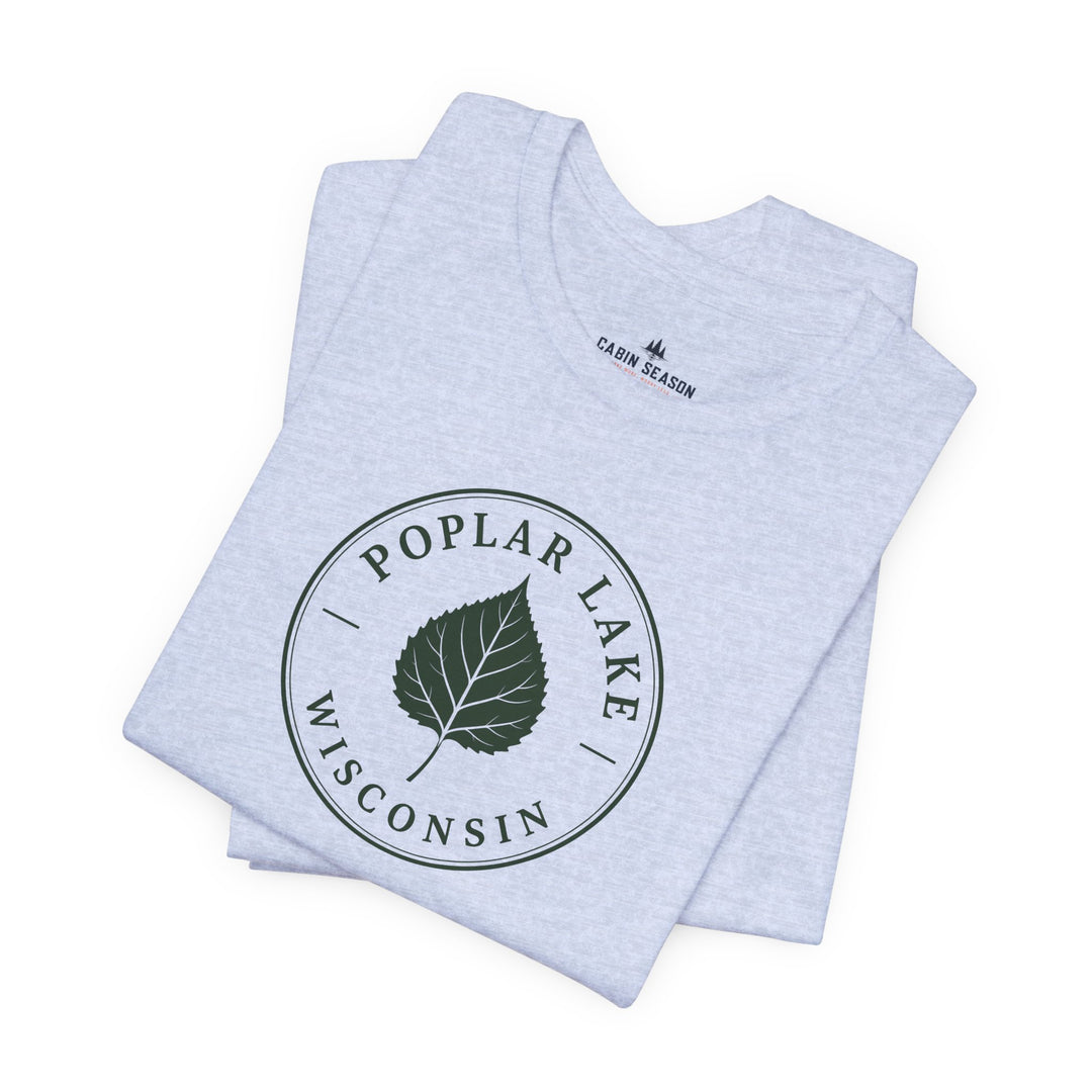 Poplar Lake Wisconsin Tee — Poplar Lake Leaf T-Shirt