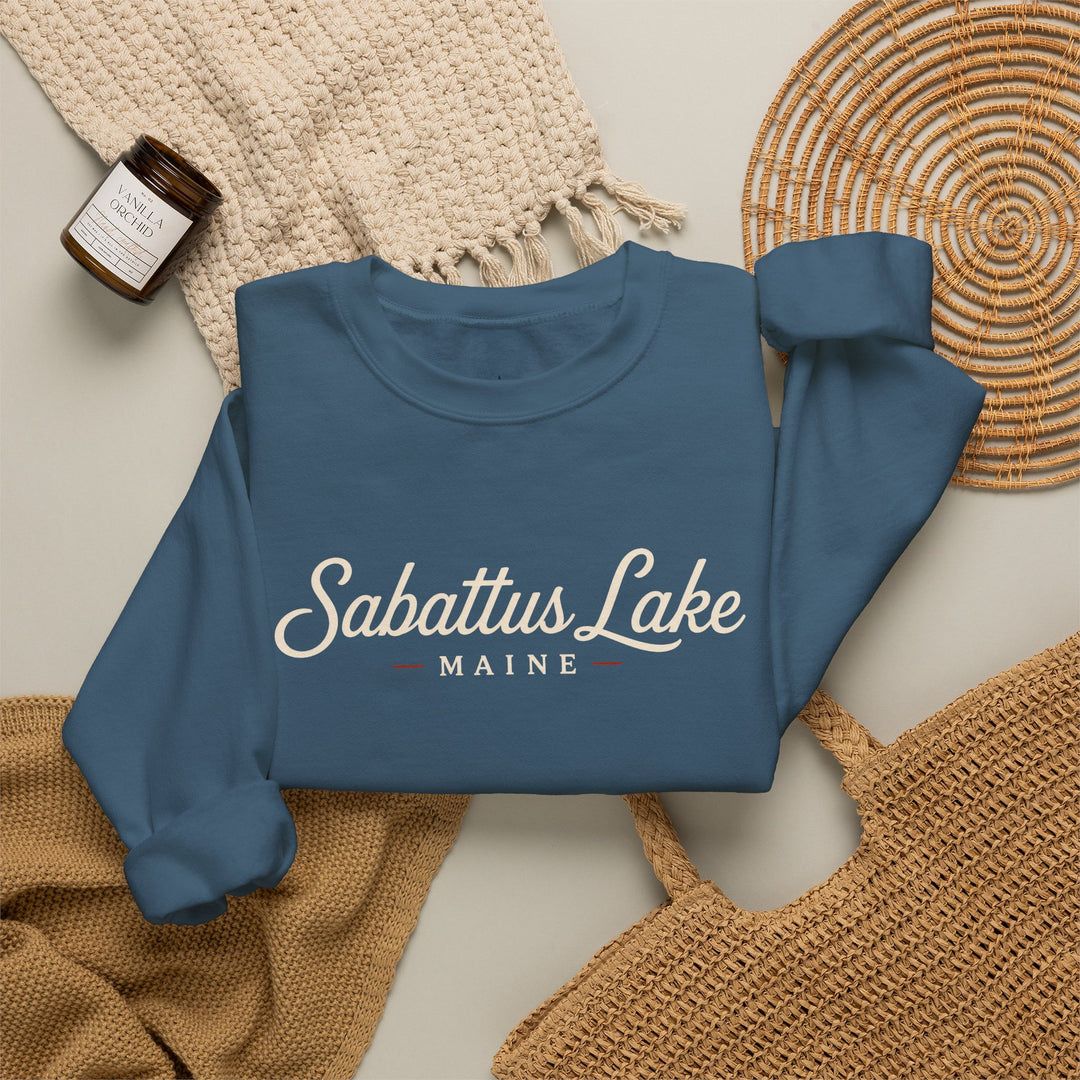 Sabattus Lake Maine Crewneck Sweatshirt