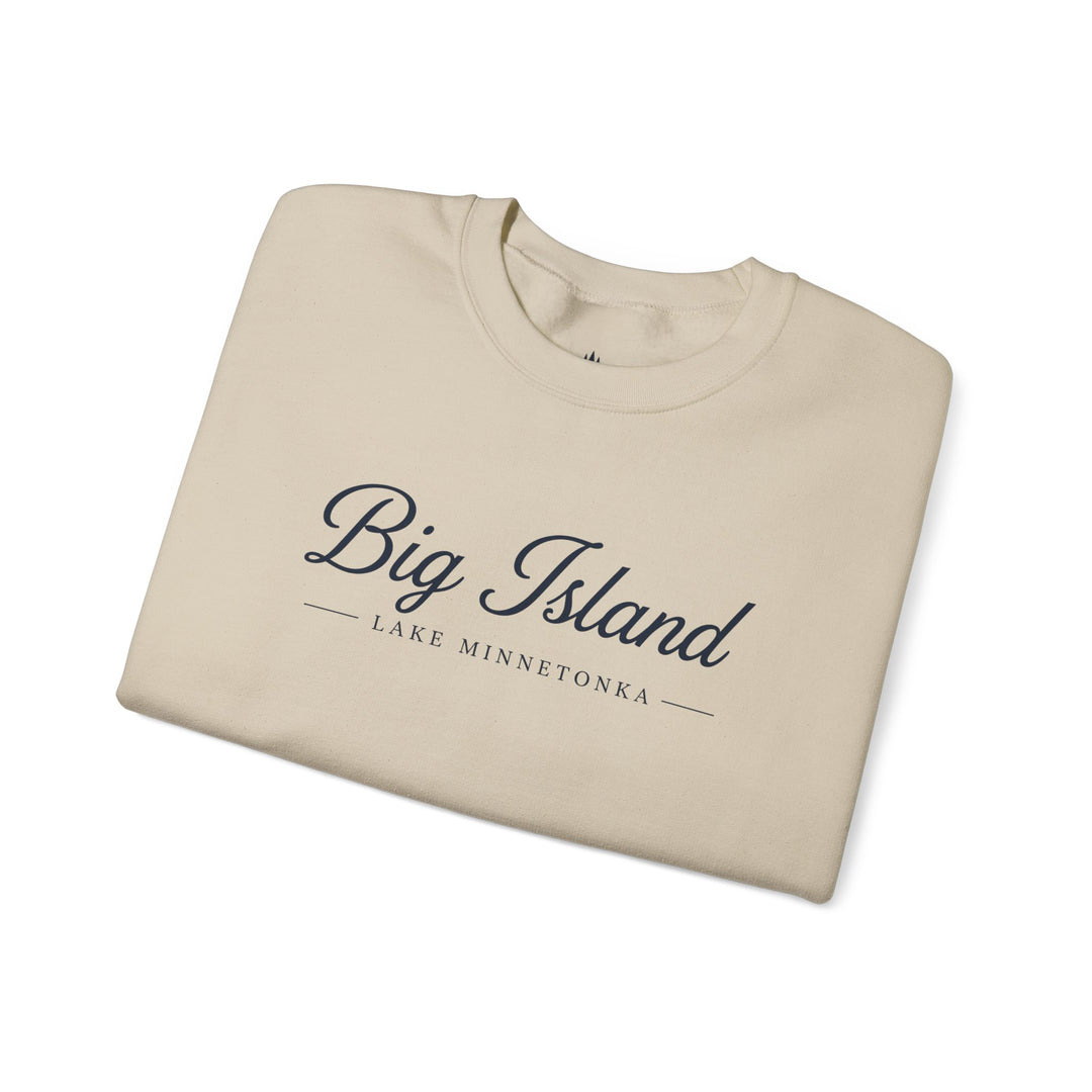 Big Island Crewneck Sweatshirt - Lake Minnetonka Script Pullover