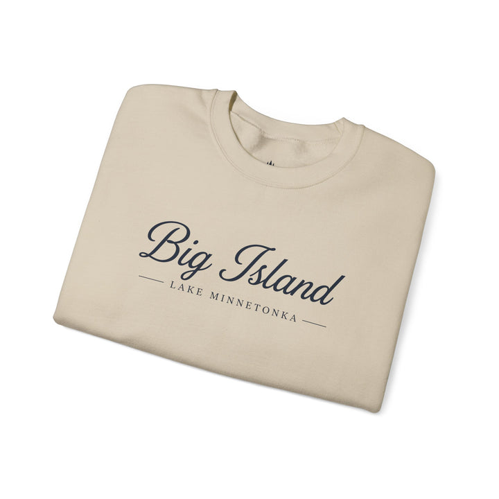 Big Island Crewneck Sweatshirt - Lake Minnetonka Script Pullover