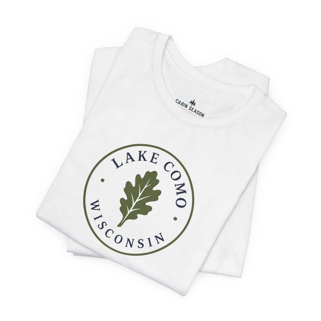Lake Como Wisconsin Oak Leaf Tee