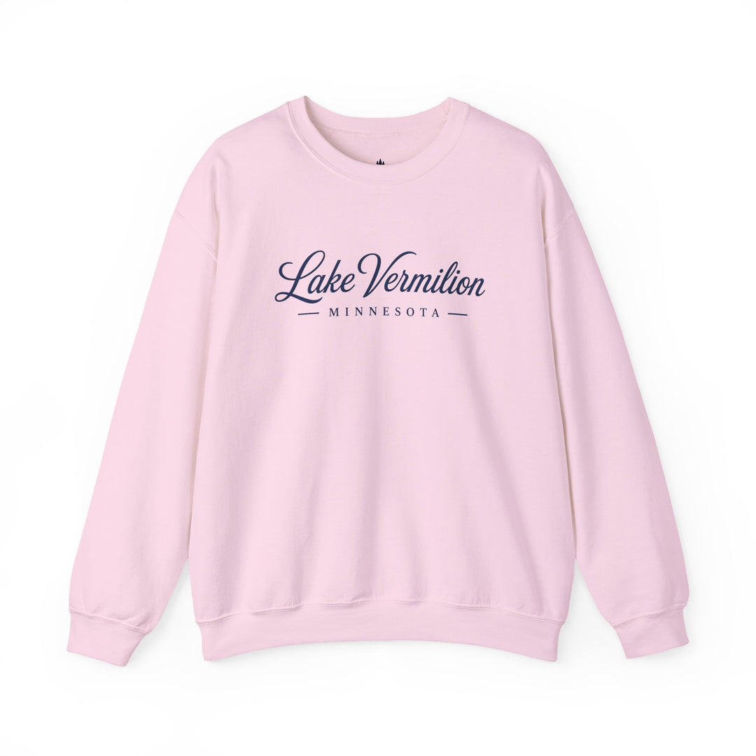 Lake Vermilion Crewneck Sweatshirt - MN Lake Script Pullover