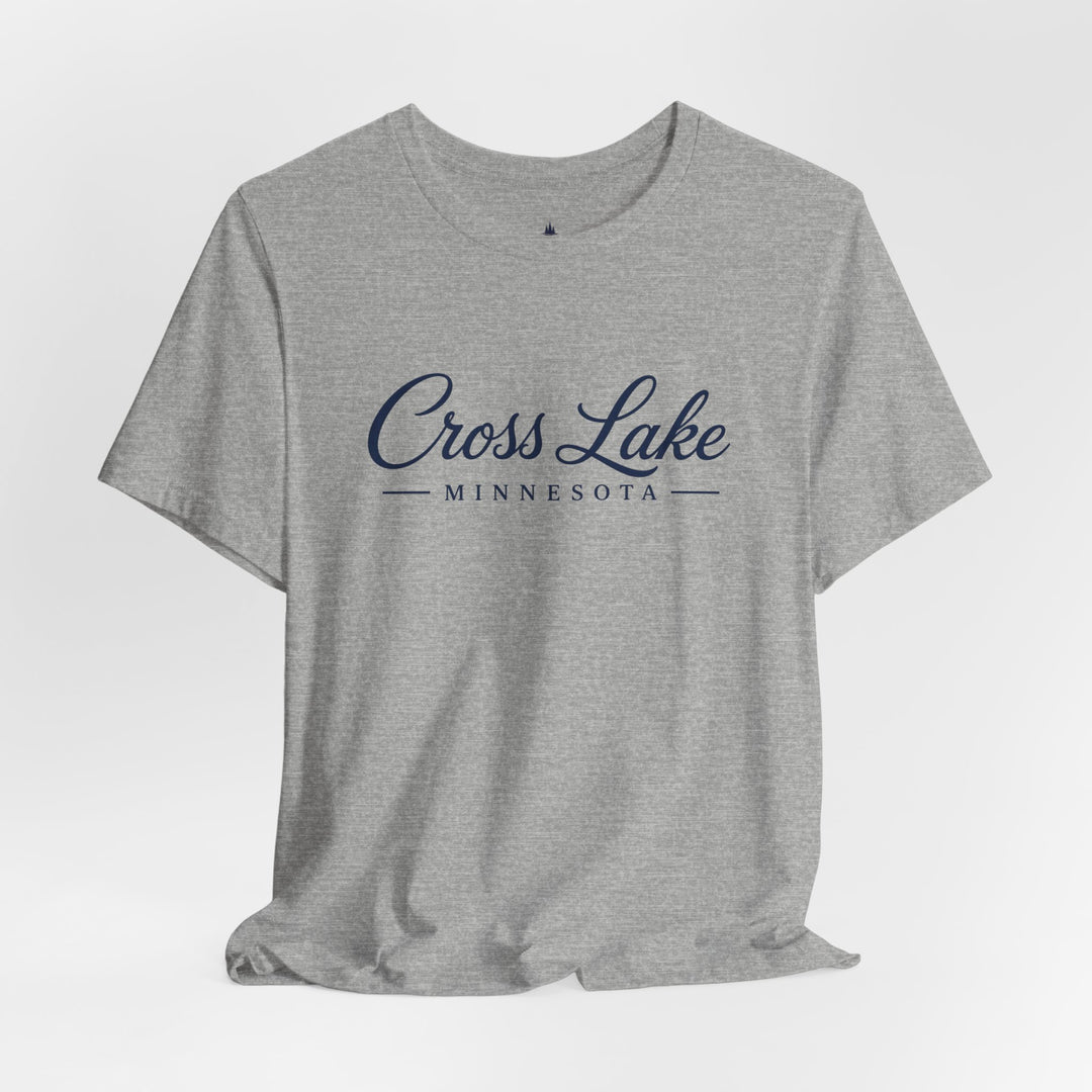 Cross Lake Minnesota Tee — Cross Lake Script T-Shirt