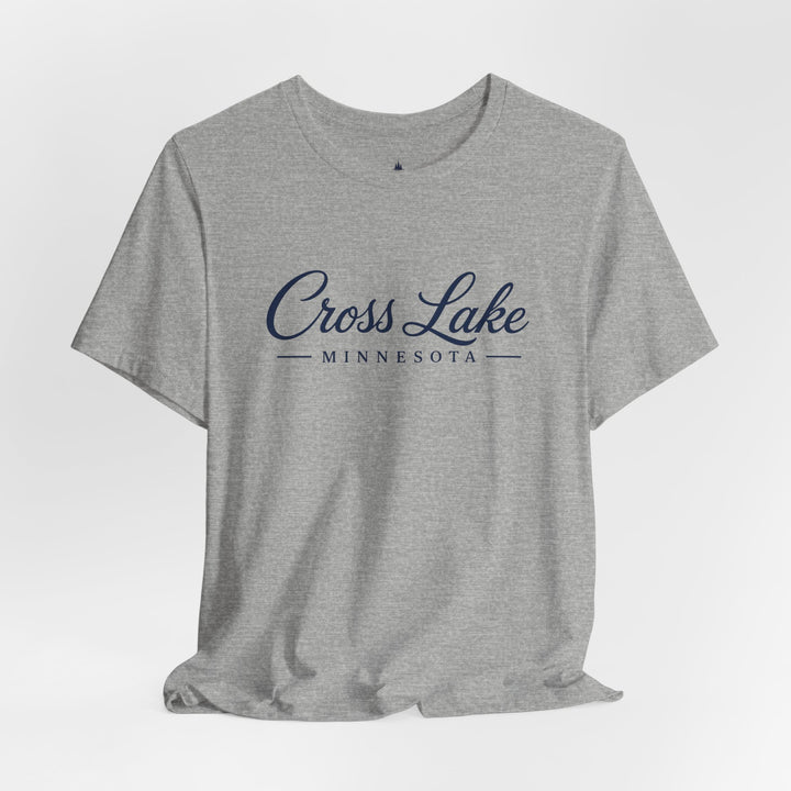 Cross Lake Minnesota Tee — Cross Lake Script T-Shirt