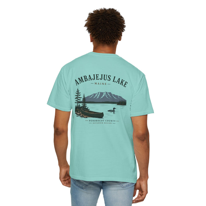Ambajejus Lake Scenic T-Shirt — Maine Lake Cabin Tee