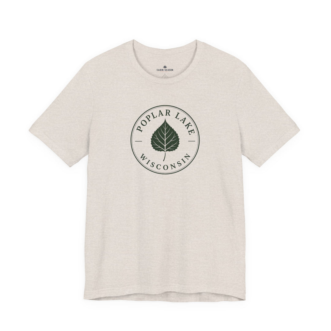 Poplar Lake Wisconsin Tee — Poplar Lake Leaf T-Shirt