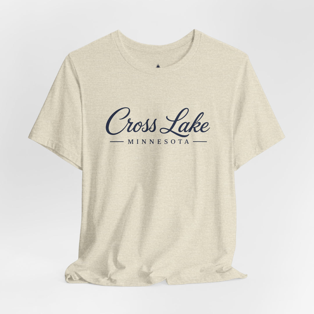 Cross Lake Minnesota Tee — Cross Lake Script T-Shirt