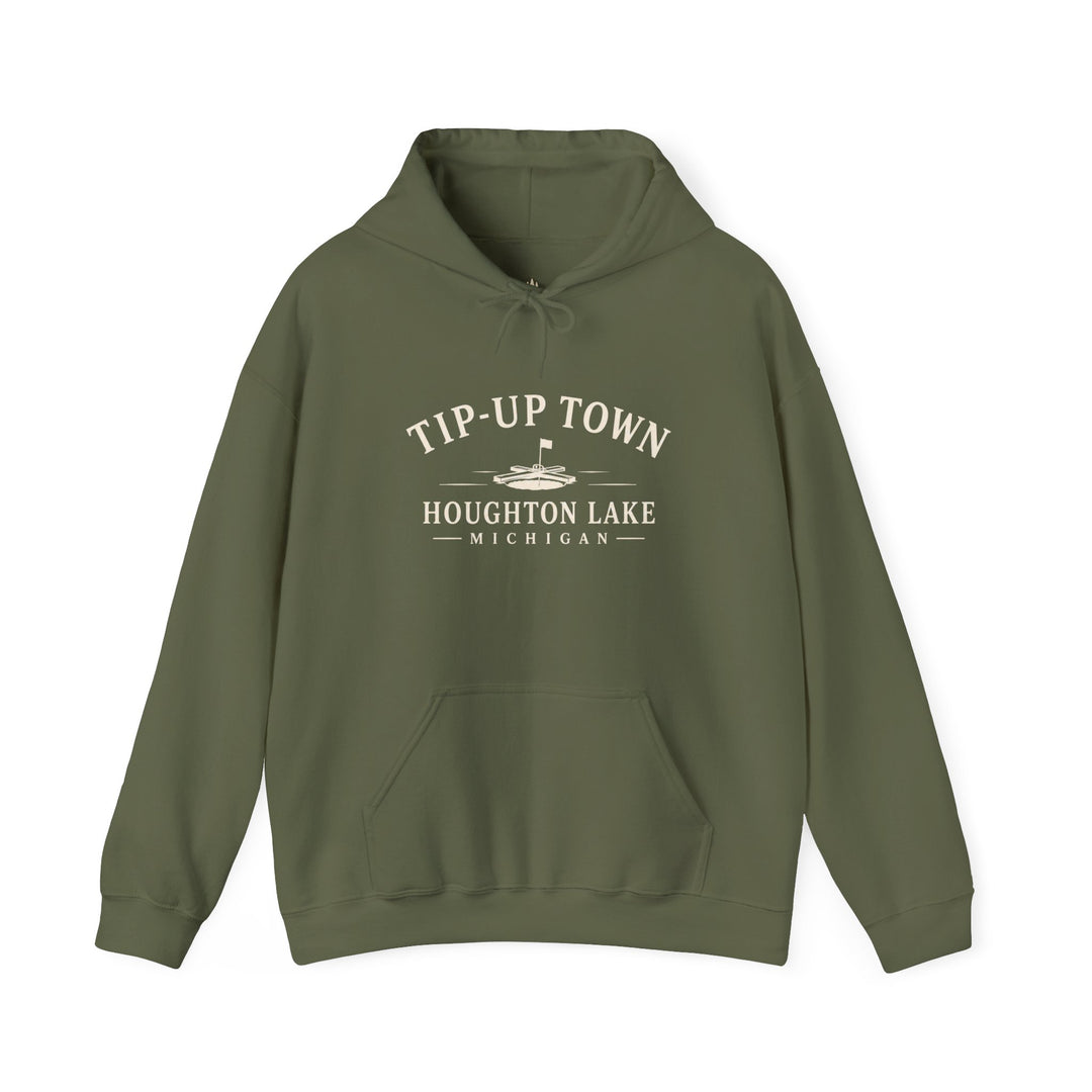 Tip-Up Town Houghton Lake Hoodie – Ice Fishing Sweatshirt