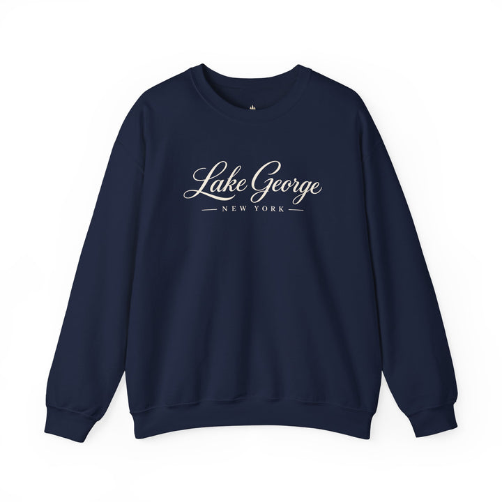 Lake George Sweatshirt | New York Lake Script Crewneck