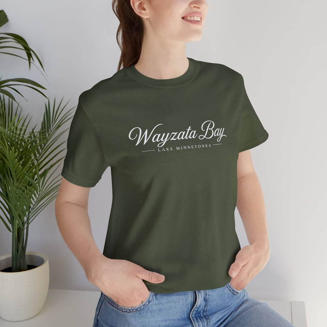 Wayzata Bay Script Tee - Minnesota Lake Script T-Shirt