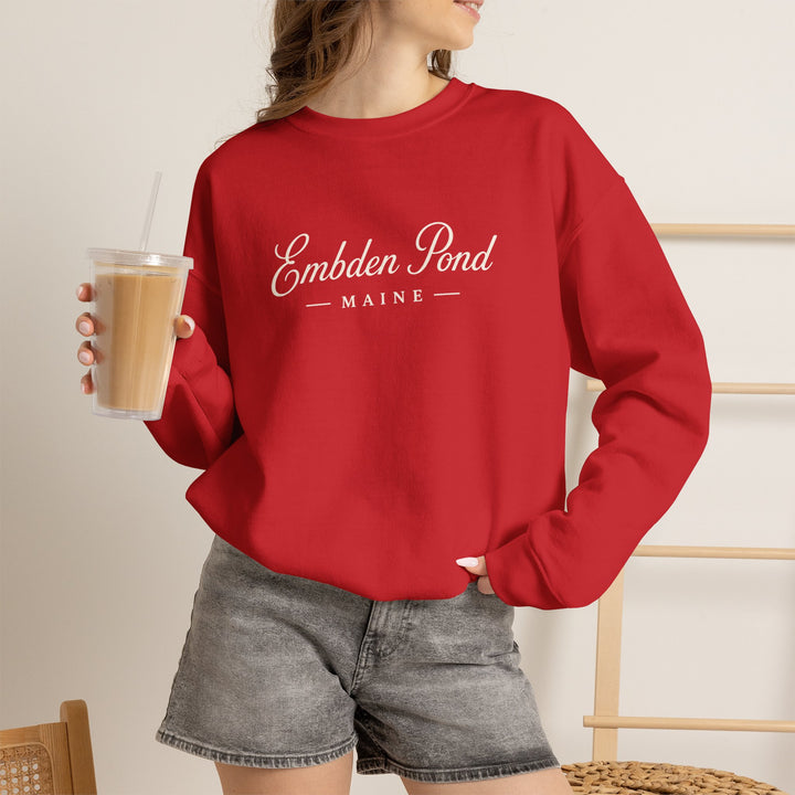 Embden Pond Maine Crewneck Sweatshirt