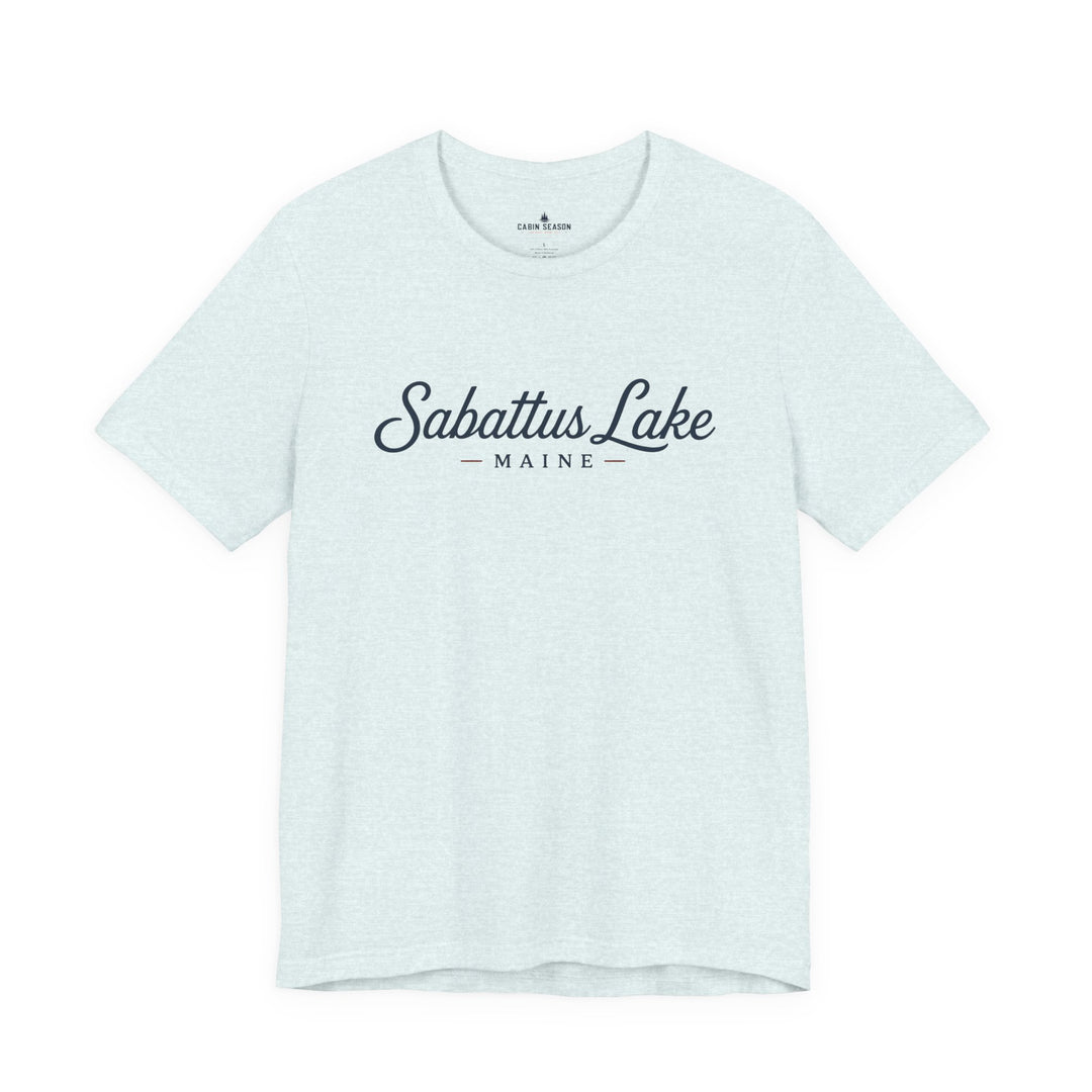 Sabattus Lake Maine Tee — Classic Maine Lake T‑Shirt