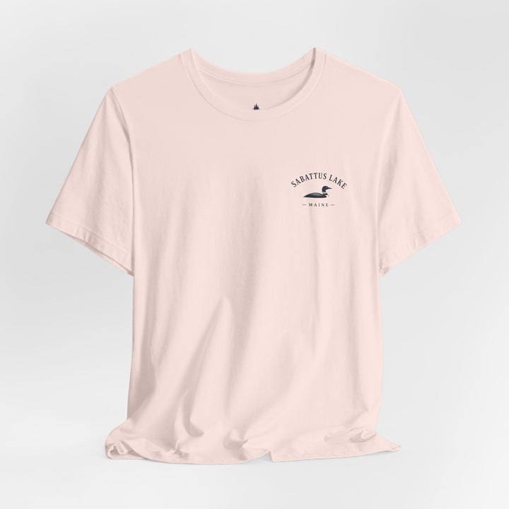 Sabattus Lake Sunset Boat Tee