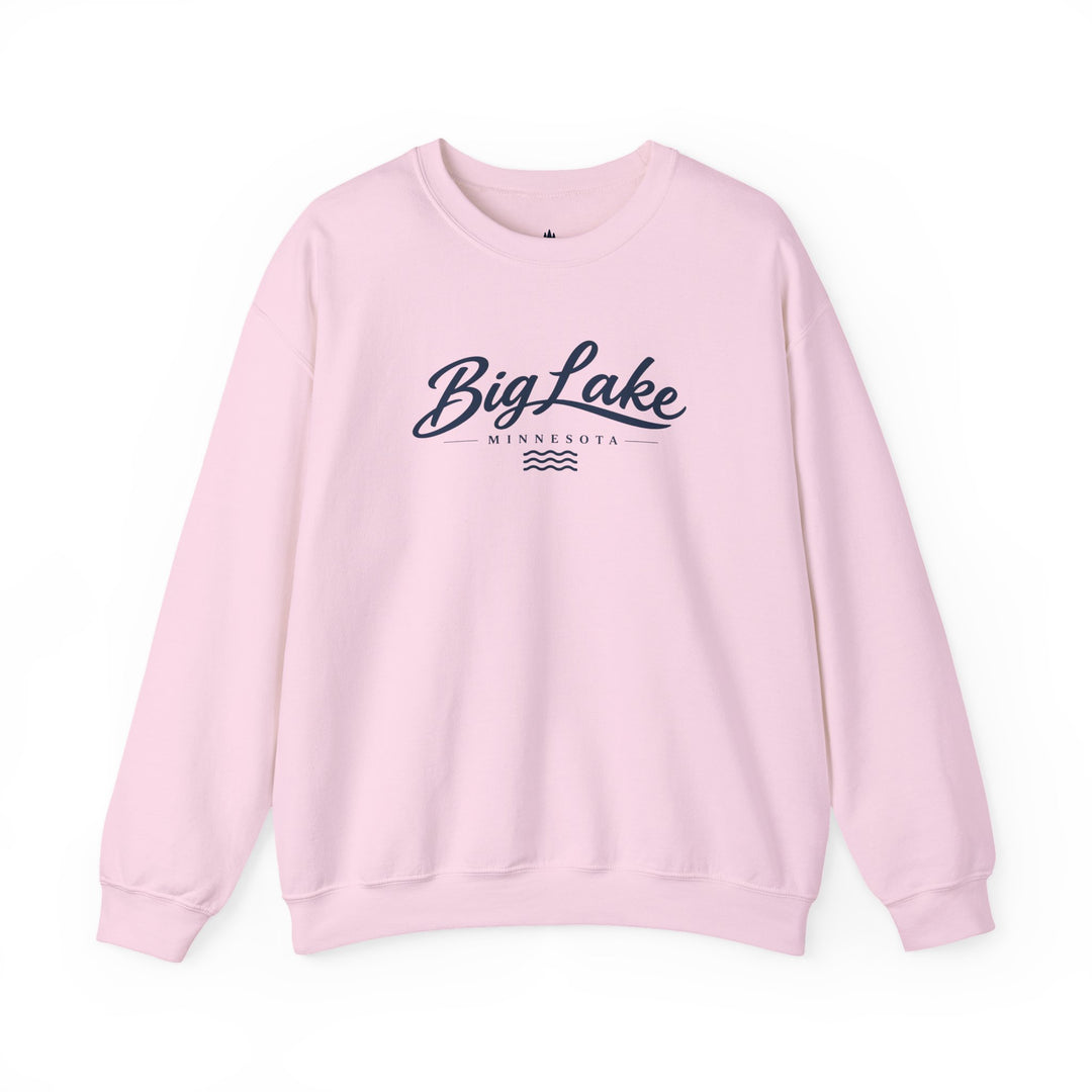 Big Lake Minnesota Crewneck Sweatshirt - Vintage Lake Script Shirt