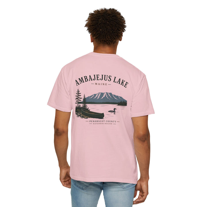 Ambajejus Lake Scenic T-Shirt — Maine Lake Cabin Tee