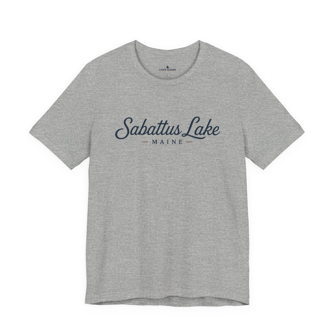 Sabattus Lake Maine Tee — Classic Maine Lake T‑Shirt