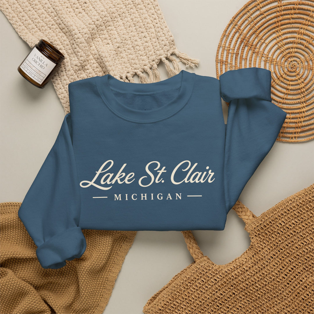 Lake St. Clair Michigan Crewneck Sweatshirt