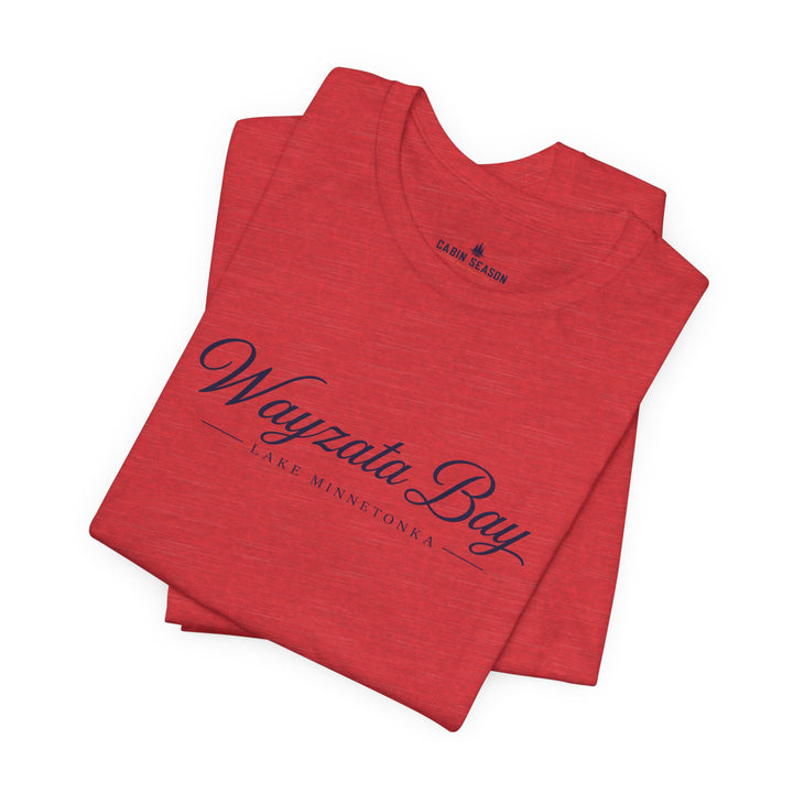 Wayzata Bay Script Tee - Minnesota Lake Script T-Shirt