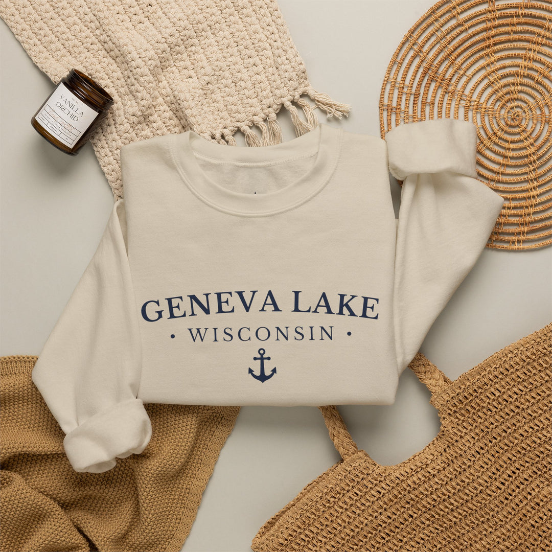 Geneva Lake Wisconsin Crewneck Sweatshirt