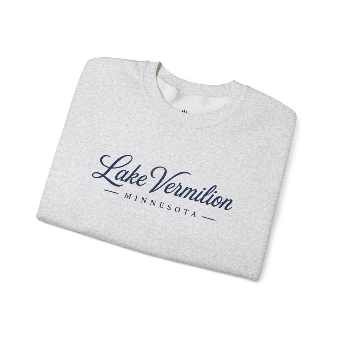 Lake Vermilion Crewneck Sweatshirt - MN Lake Script Pullover