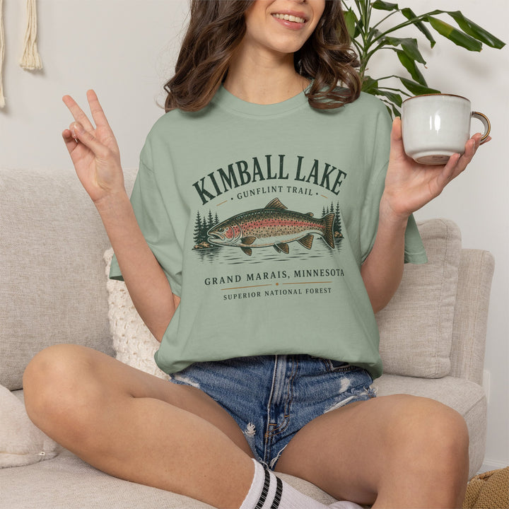 Kimball Lake T‑Shirt — Trout Fishing Minnesota Lake Tee